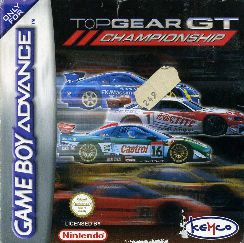 Top Gear GT Championship box art for GameBoy Advance